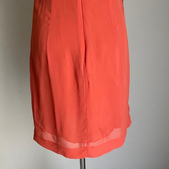 FRENCH Connection sz 0 sleeveless sequin shift mini mod party dress - Picture 8 of 10